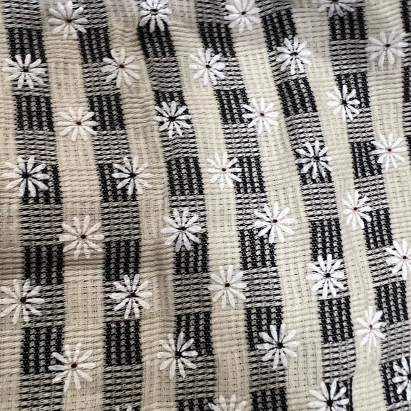 Flying Tomato Floral Embroidered Gingham Babydoll Top with Adjustable Straps - Picture 8 of 12